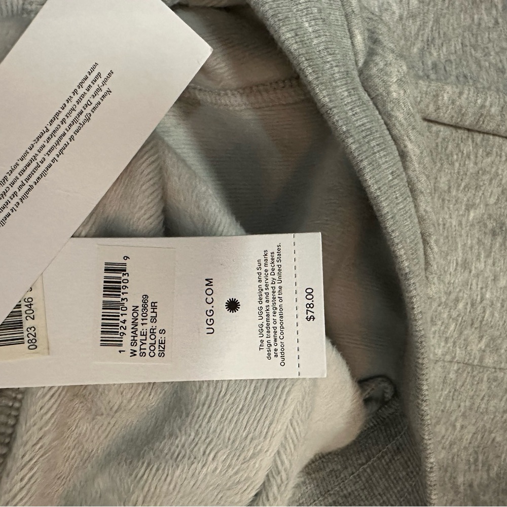 NWT UGG Women's Gray Sweatpants Sz S - Picture 4 of 4